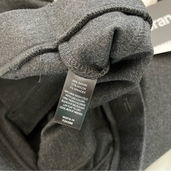 Betabrand Straight-Leg | Classic Dress Pant Yoga Pants (Charcoal) XS PETITE NWT - Picture 7 of 8